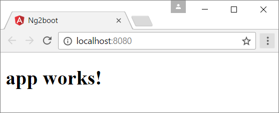 Angular2 application served by Spring Boot
