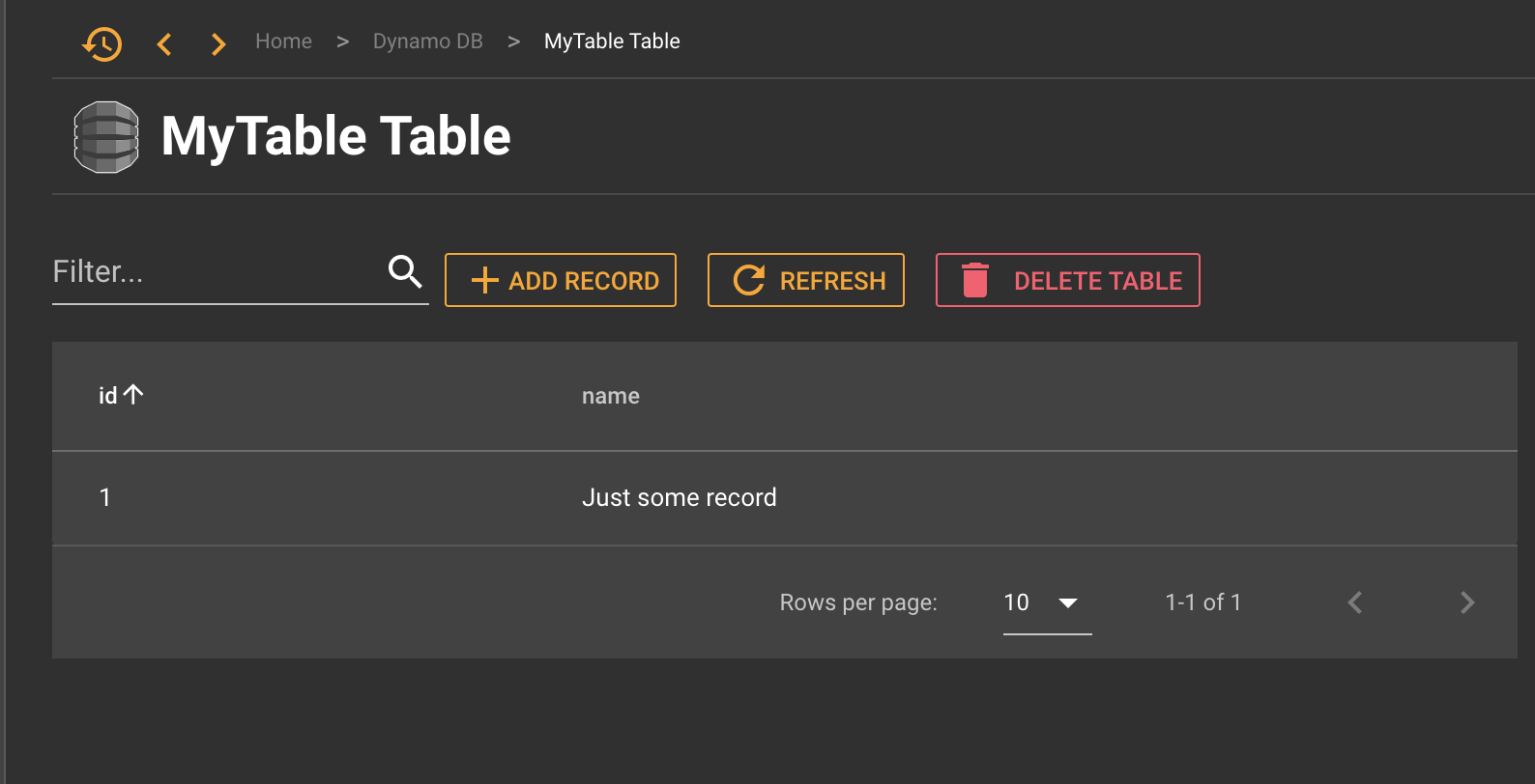 commandeer edit dynamodb table