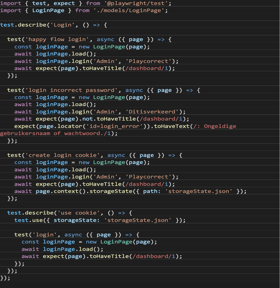Simple test code snippet