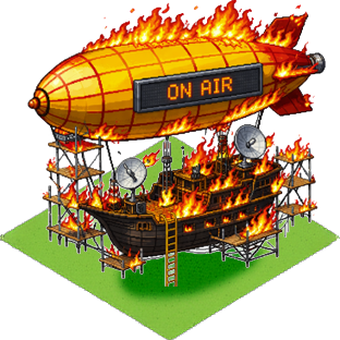 Ludwighafen radiostation on fire